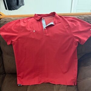 Nike Men's Vibrant Red Polo Shirt